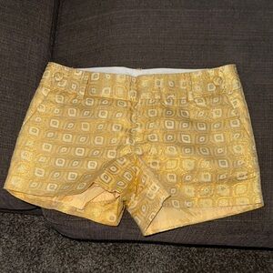 Banana Republic Gold Geometric Shorts